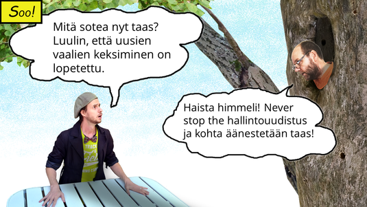 Aluevaalit lähestyvät. Kuva: Risto Uusikoski ja Vesa Heikkinen, Kotus.