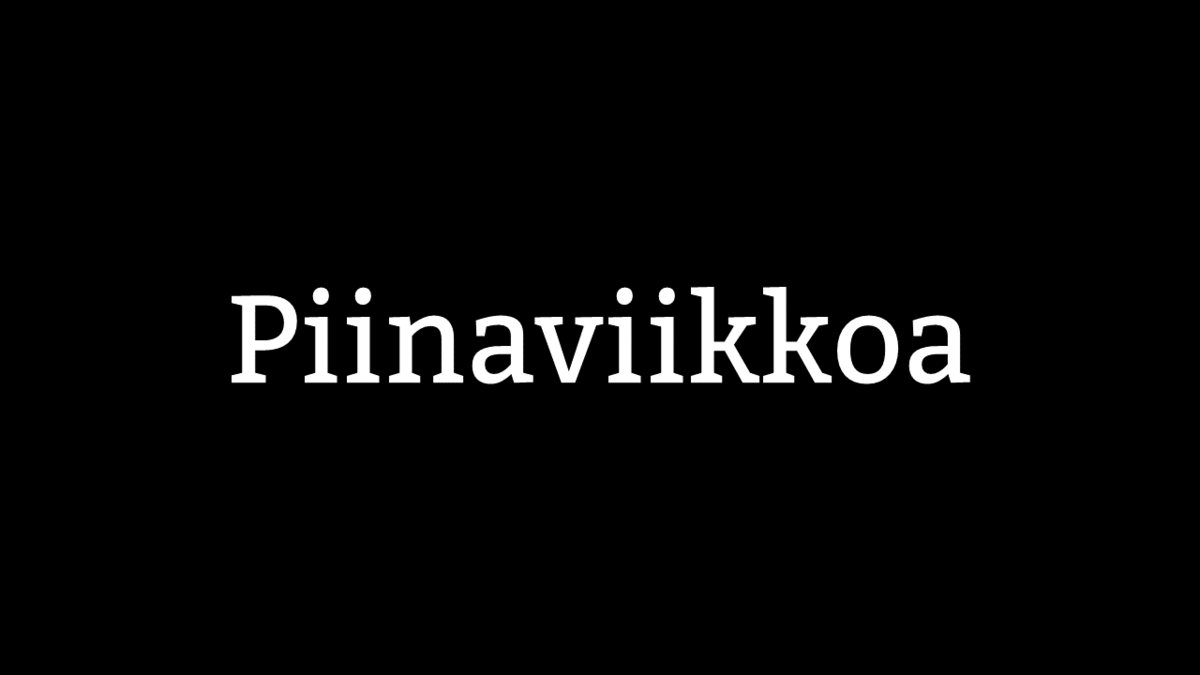 Piinaviikkoa - Kotimaisten kielten keskus