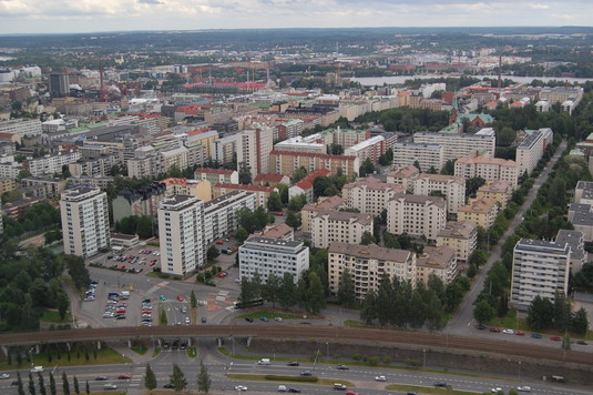 Tampereen kerrostaloja. Kuva: Ulla Onkamo, Kotus.