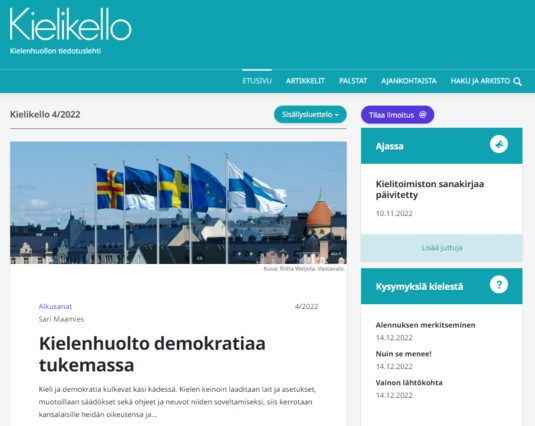 Kielikello 4/2022. Ruutukaappaus.