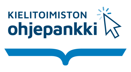 Kielitoimiston ohjepankin logo