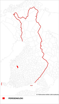 Peräseinäjoki Suomen kartalla