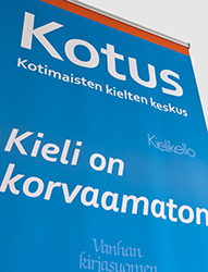 Kotuksen messujuliste. Kuva: Kotus.