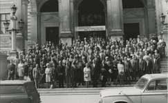 Nimistöntutkijoiden kongressi Wienissä vuonna 1969. Kuva: Kotuksen arkisto.