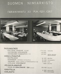 Nimiarkiston kokoelmia 1972