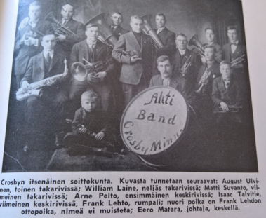 Ahti Band. Kuva: Minnesotan suomalaisten historia.