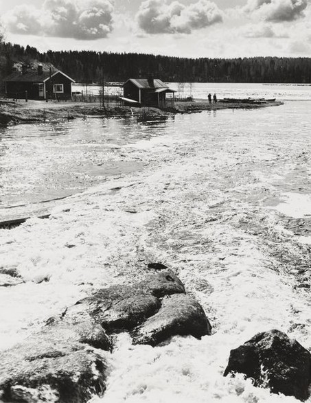Huopionkoski. Helle, Ikaalinen. 1956. Kuva: Helmi Virtaranta. Museovirasto. CC BY 4.0.