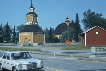 Ähtävän kirkko, Pietarsaaren maalaiskunta, 1980-luku. Kuva: Pekka Kärki. Museovirasto. CC BY 4.0.