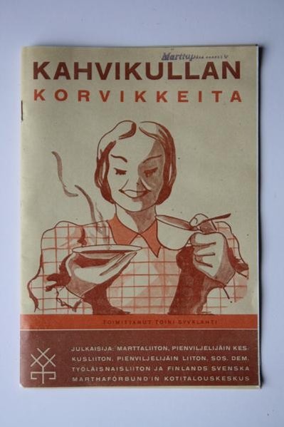 Ohjevihko. Kahvikullan korvikkeita. Kuva: Ilomantsin Museosäätiö. CC BY-ND 4.0.