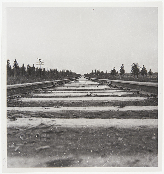 Muurmannin rata Petroskoin kohdalla. Syksy 1941. Kuva: Museovirasto. CC BY 4.0.