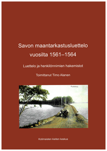 Savon maantarkastusluettelo vuosilta 1561−1564 osa 1. Kirjan kansi.