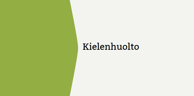 Kielenhuolto - Kotimaisten kielten keskus