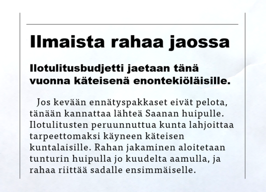 Huono aprillipila. Kuva: Risto Uusikoski, Kotus.
