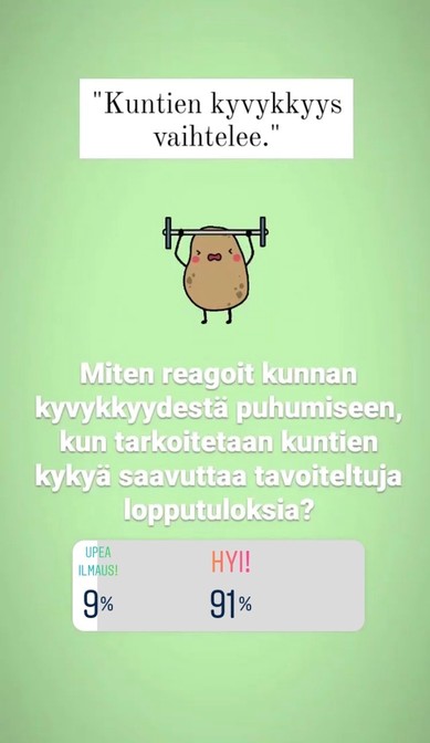 Kielen juhlaa 75 -Instagram-tili: "Kuntien kyvykkyys" kapulakielikyselyssä. Kuva: Hanna Virtakangas, Kotus.