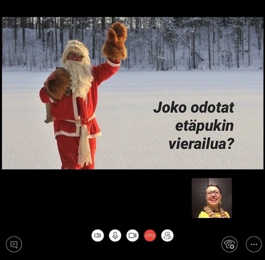 Kielen juhlaa 75 -Instagram-tili: Etäpukki on yksi koronavuoden uusista sanoista. Kuva: Riikka Tervonen, Kotus.