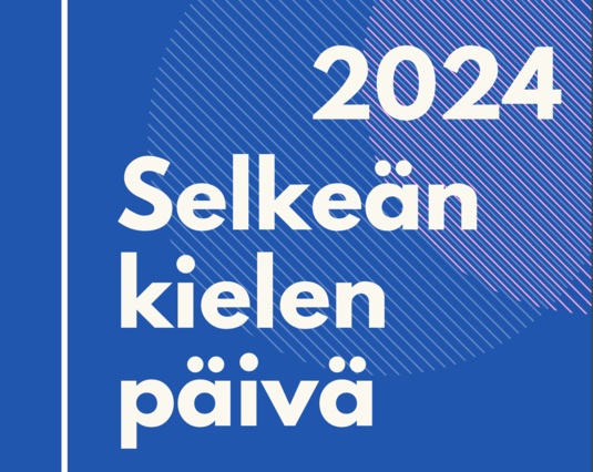 Selkeän kielen päivä 2024 -logo. Kuva: Vilma Vartiainen, Kotus.