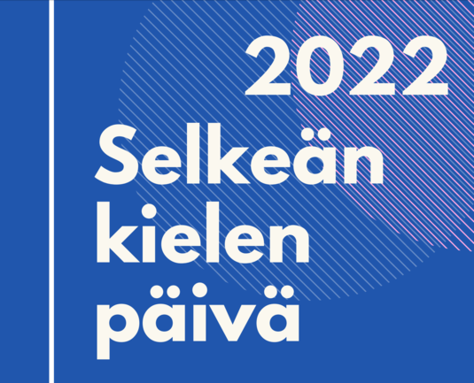 Selkeän kielen päivä 2022 -logo. Kuva: Vilma Vartiainen, Kotus.