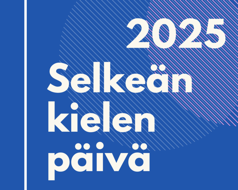 Kuvassa teksti: 2025 Selkeän kielen päivä
