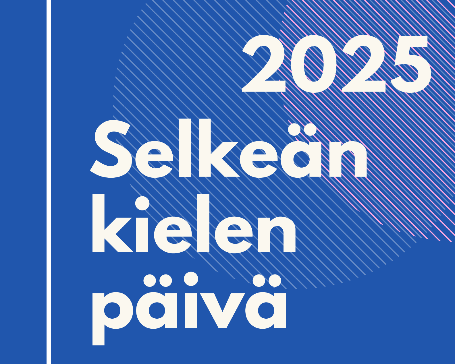 Kuvassa teksti: 2025 Selkeän kielen päivä