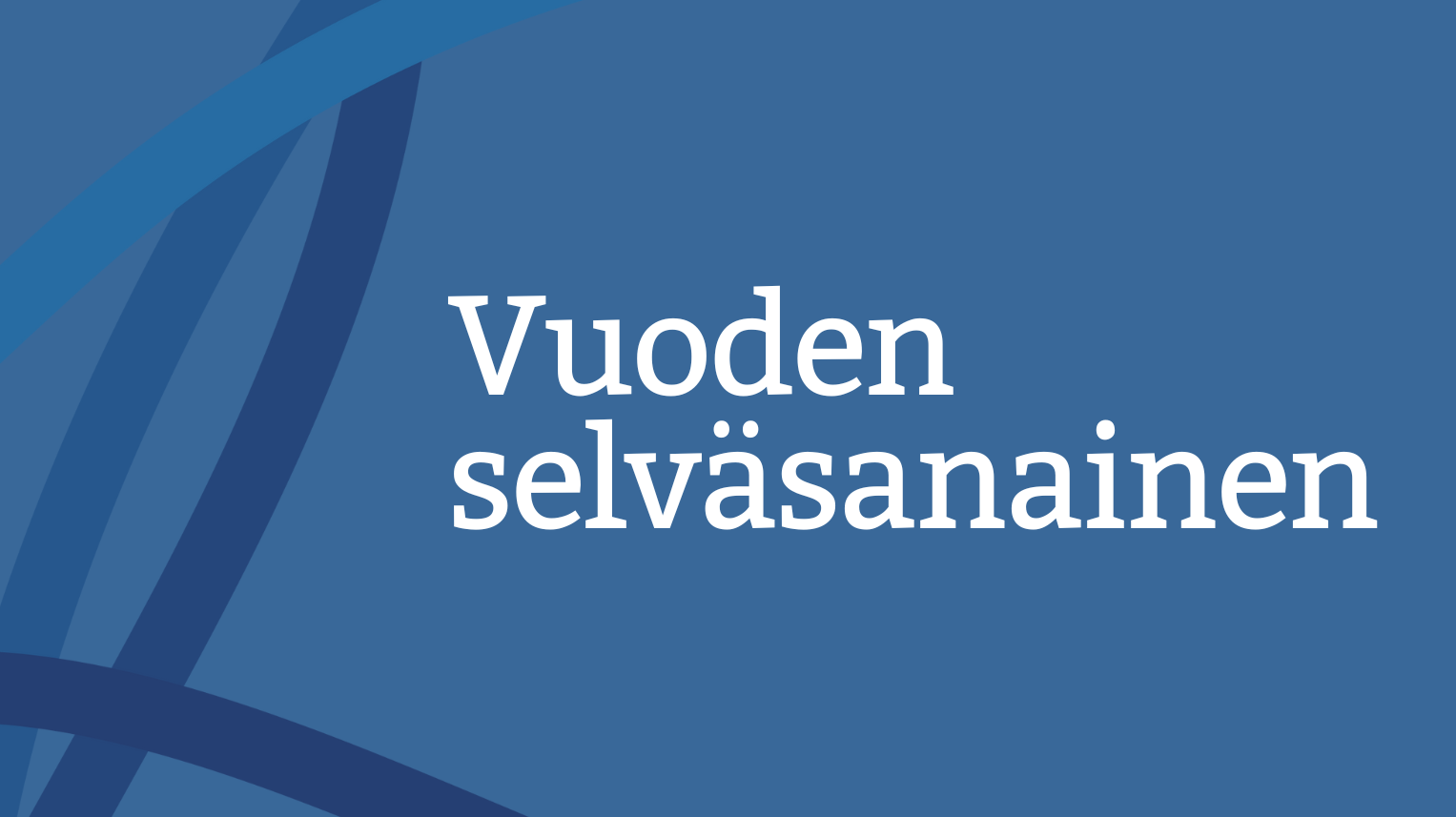 Vuoden selväsanainen -logo. Kuva: Iina Immonen, Kotus.
