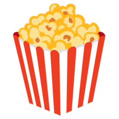 Googlen popcorn-emoji. Lähde: Emojipedia.