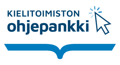 Kielitoimiston ohjepankin logo