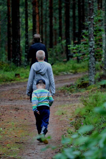 Metsätiellä. Kuva: Vesa Heikkinen, Kotus.