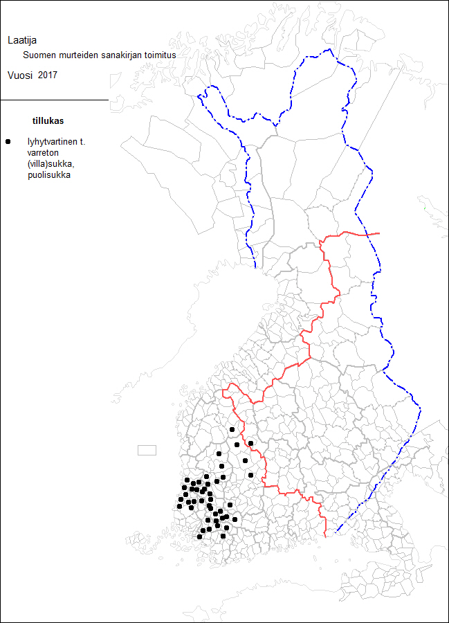 Tillukas. Kuva: Suomen murteiden sanakirja, Kotus.