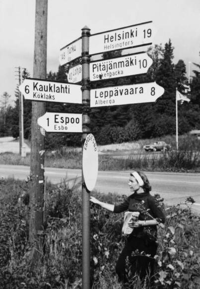 Tienviittoja. Kuva: Espoon kaupunginmuseo.
