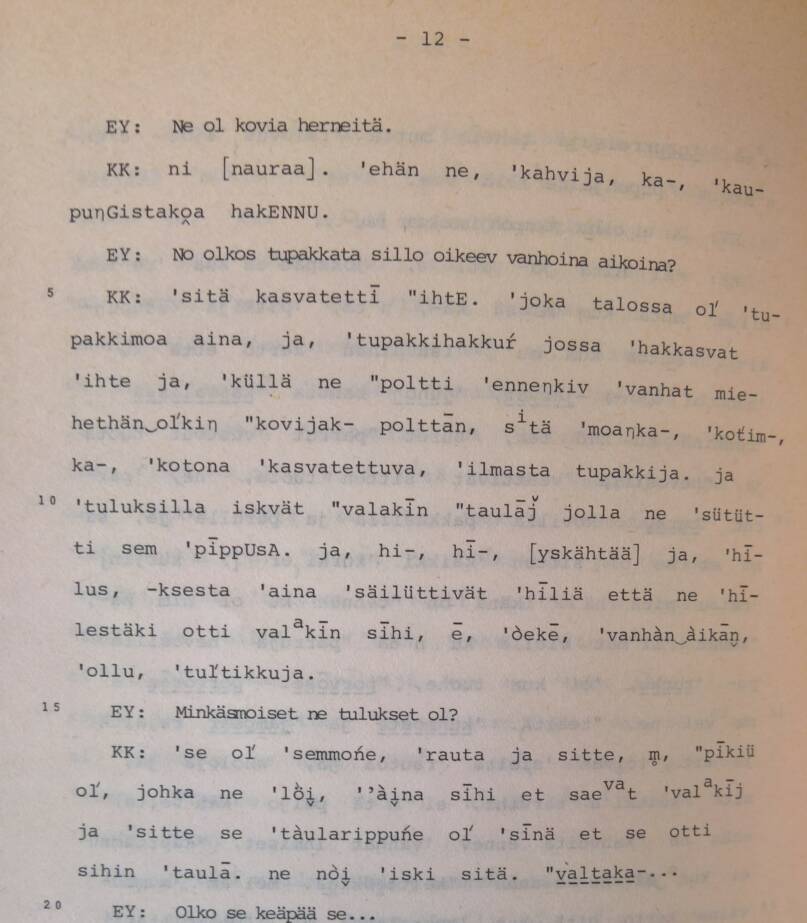 Tupakasta ja tuluksista Jämsän murretta -kirjassa