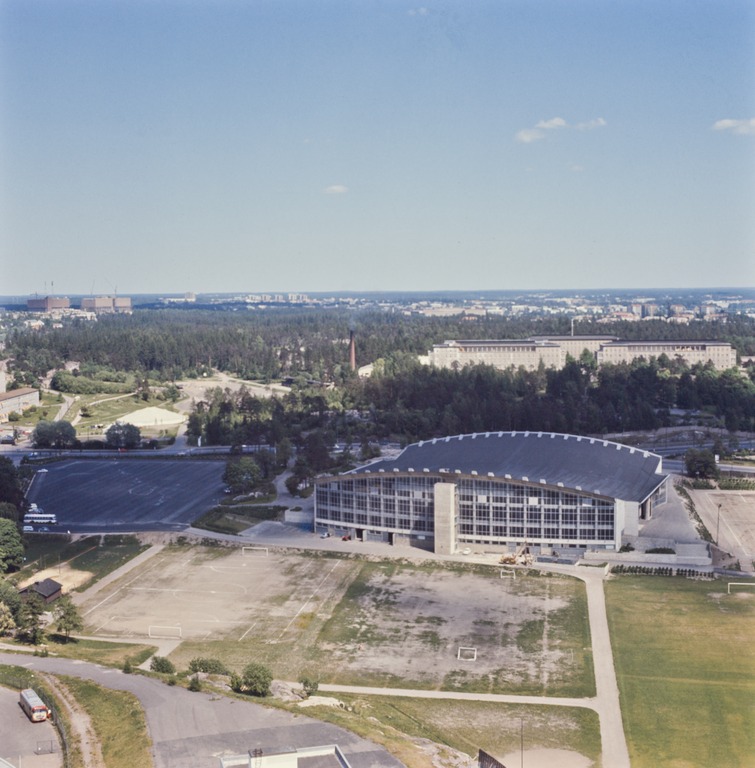 Helsingin jäähalli. 1970-luvulla. Kuva: Jalmari Aarnio. Helsingin kaupunginmuseo.