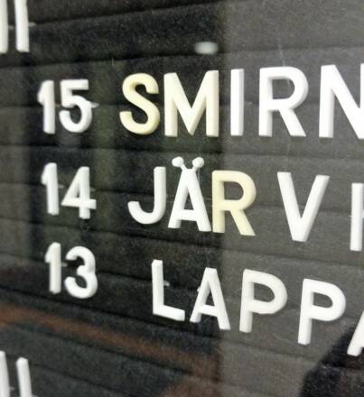 Sukunimitaulu. Kuva: Suvi Syrjänen, Kotus.