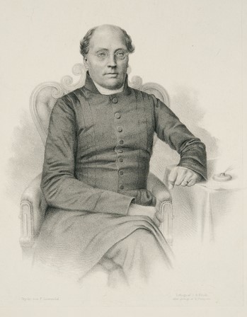 Johan Ludvig Runeberg. 1850-l. Kuva C. A. Hårdh Emanuel Philipsenin valokuvasta. Museovirasto.