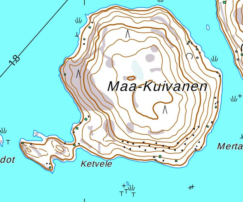 Ketvele Korpilahdella. Maanmittauslaitoksen maastotietokanta 2018.