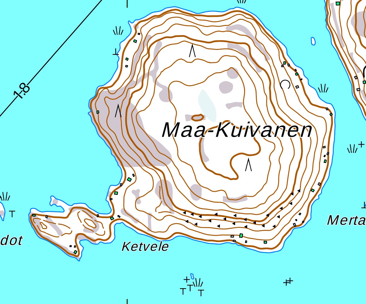 Ketvele Korpilahdella. Maanmittauslaitoksen maastotietokanta 2018.