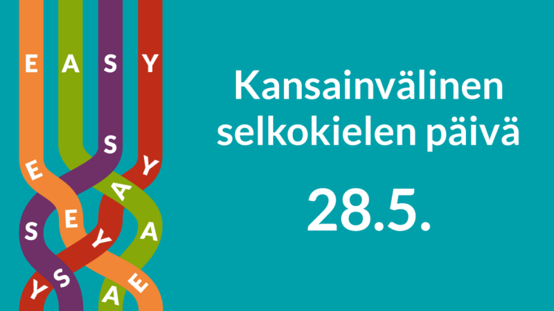 Kansainvälisen selkokielen päivän logo.