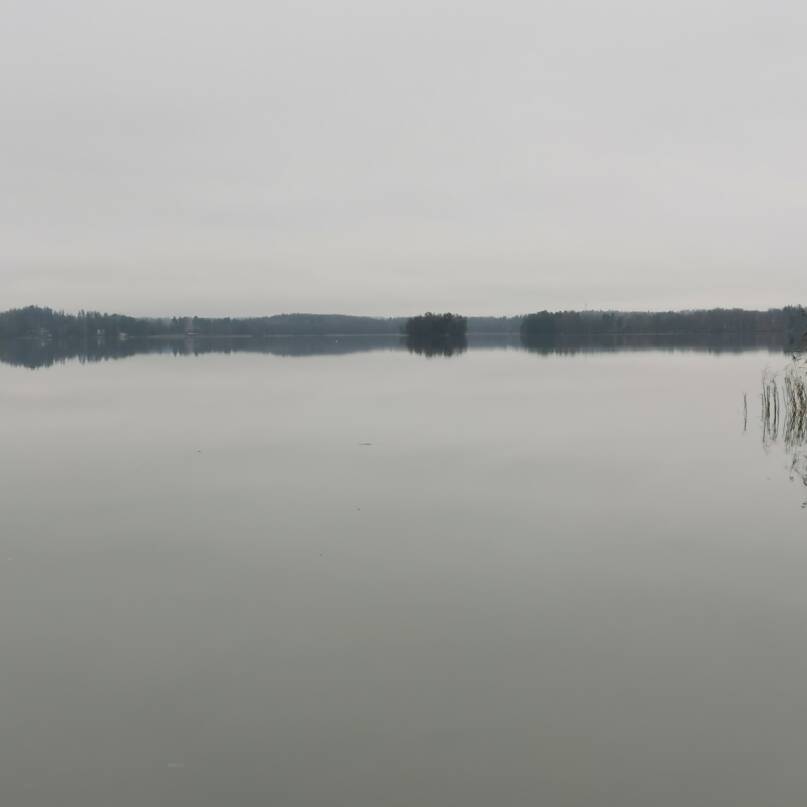 Bodominjärvi marraskuisena päivänä. Kuva: Riitta Korhonen, Kotus.