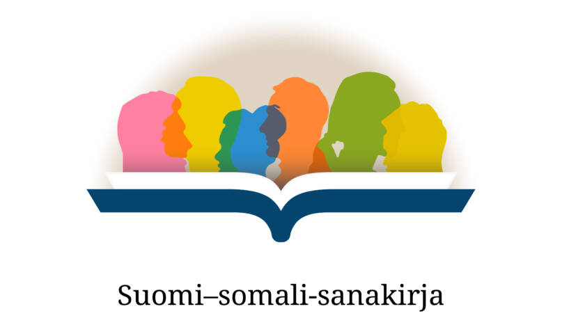 Suomi–somali-sanakirjan logo. Suunnittelu: Sonja Holopainen.